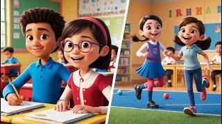 A Day in the Life of Yazdaan Ali and Irha Ali | 3D Animation | for kids video