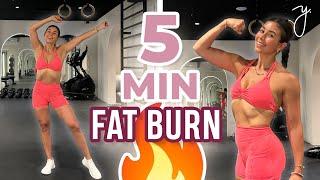 5 MINUTE CARDIO for Fat Loss! Full Body, No equipment Workout