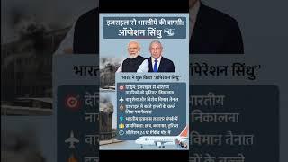 इजरायल से भारतीयों की वापसी। ऑपरेशन सिंधु #gk #war #oprationsindhu #shorts