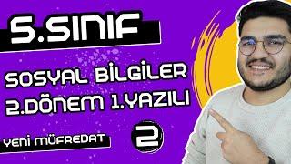 5.Sınıf Sosyal Bilgiler 2.Dönem 1.Yazılı | YENİ MÜFREDAT