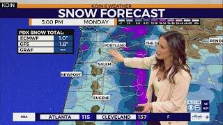 Friday Morning Portland Snow Update