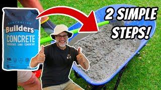 The SECRET to Mixing Concrete by Hand Revealed!