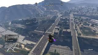 Grand Theft Auto V . Flying upside down on oppressor