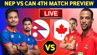 Nepal vs Canada Live Details & Match Preview | H2H | Icc Cricket World Cup League 2 | Nep vs Canada