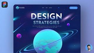 Creative Space Website Design Figma | 3D Web App Design 2022 Trends | Website Design Tutorial