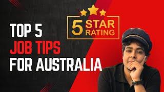 Top 5 tips to get a job in Australia