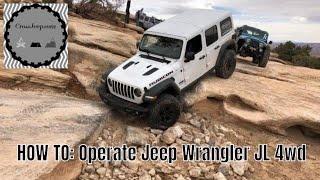 How To: Operate Jeep JL Wrangler Four Wheel Drive 4wd 4x4 Command Trac Rock Trac| Kentucky Ohio IN