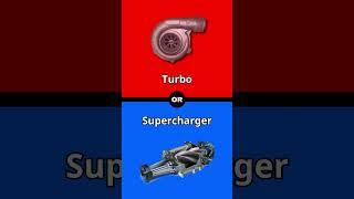 Turbo vs Supercharger #turbo #supercharged #supercharger #car #engine #shorts #v6 #v8