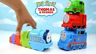 Learn Colors with Thomas the Train Nesting Dolls Engines & Stackable Steamies