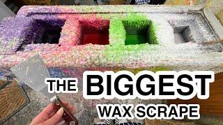 huge THICK WAX scrape!!! | scrapey scrapey