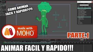 Como ANIMAR FACIL y RAPIDO Parte.1 | MOHO ANIMATION