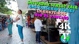 【4K】SUNDAY HIPPIE FAIR - GAL OSORIO SQUARE - IPANEMA - RIO DE JANEIRO