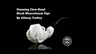 Stunning Claw-Hand Block Meerschaum Pipe | By Altinay Turkey | Wow!!!           I am lost for wards