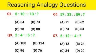 Reasoning Analogy || Resoning Questions || Reasoning Practice Set ||  Analogy Previous year question