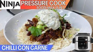 CHILLI CON CARNE *PRESSURE COOK* |  Cheese, Spring Onions & Sour Cream Topping| NINJA FOODI Recipe