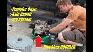 Transfer Case and Axle work on The EV Swap Land Cruiser EVJ80 Ep4