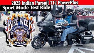 Indian Pursuit Powerplus 112 Test Ride In Sport Mode. Daytona Bike Week 2025.