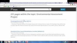 Environmental Assessment Act