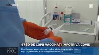 Peste 4700 de minori și au administrat prima doză de vaccin împotriva COVID-19