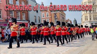 WINDSOR CASTLE GUARD 1st Battalion Welsh Guards with Band of the Scots Guards NEW‍️ #royalguard