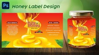 Honey Label Design | Photoshop Tutorial