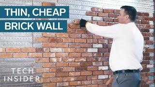 Thin Brick Wall Is Cheaper And Quicker To Install Than The Real Thing