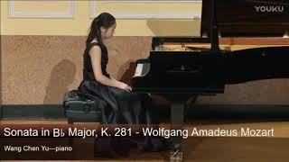 Chenyu Wang plays Mozart Sonata K281