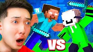 DREAM vs HEROBRINE Minecraft BATTLE Animation!