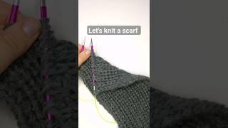 How to knit: Easy and perfect scarf stitch