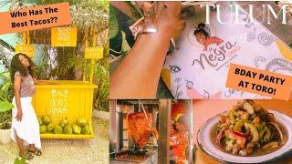 TULUM VLOG DAY 3: WHAT TO EAT IN TULUM? BEST TACOS, ETC. / BDAY AT TORA JAPANESE RESTAURANT! VLOGMAS