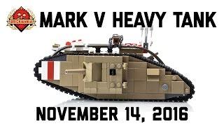 Mark V WWI Heavy Tank - Custom Military Lego