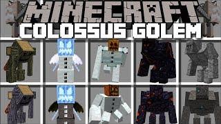 Minecraft COLOSSUS GOLEM MOD / RIDE GIANT GOLEMS AND FIGHT WITH THEM !! Minecraft