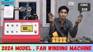 सीलिंग फैन वाइंडिंग मशीन. 2024 Model KIJ 123 ceiing fan winding machin Review. #fanwinding