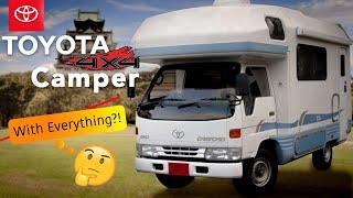 This Toyota Truck 4x4 Diesel Motorhome Camper has it all!