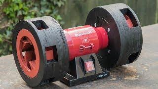 Homemade Air Raid Siren made from a bench grinder