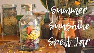 Summer Sunshine Spell Jar || DIY Altar Decoration