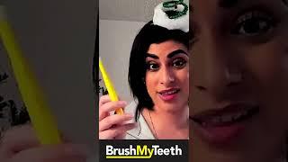 BUYER REACTION TO PET TOOTHBRUSH! | Small Dog Toothbrush | BrushMyTeeth #shorts #petdentalcare #dog