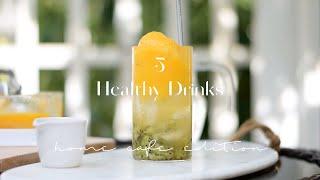 5 EASY HEALTHY home cafe drinks | Home Cafe Aesthetic Drinks | Ree