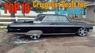 Affordable Classic Cars |10 Craigslist Deals for in the $7,000's!