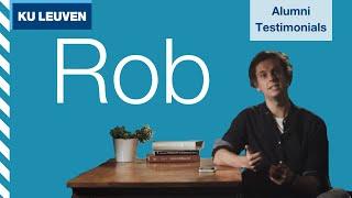 Rob over de opleiding communicatiewetenschappen | Alumni testimonials KU Leuven