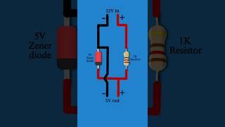 12V to 5V using Zener diode