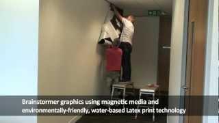 FlippinImage - magnetic wall installation