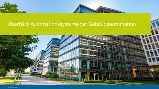 Überblick Automationssysteme der Gebäudeautomation