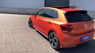 English review Volkswagen NEW Polo R-Line 2020 in 4K Energic Orange 17 inch Bonneville