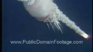 Space Shuttle Challenger Explosion Tragedy Archival Stock Footage PublicDomainFootage.com