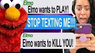 Texting Tickle Me Elmo!!! *HE TRIED TO KILL ME!!!*