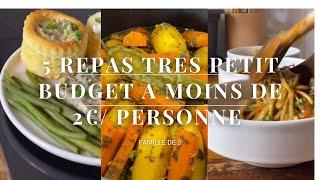 Moins de 2€ par repas : se nourrir sainement avec un très petit budget