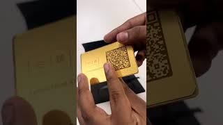 Experience Opulence with 24K Gold Luxury NFC Business Card