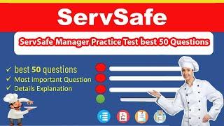 ServSafe Manager Practice Test  2024 | best 50 Questions #2