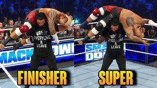 15 Moves You Can Use As Super Finisher In WWE 2K24